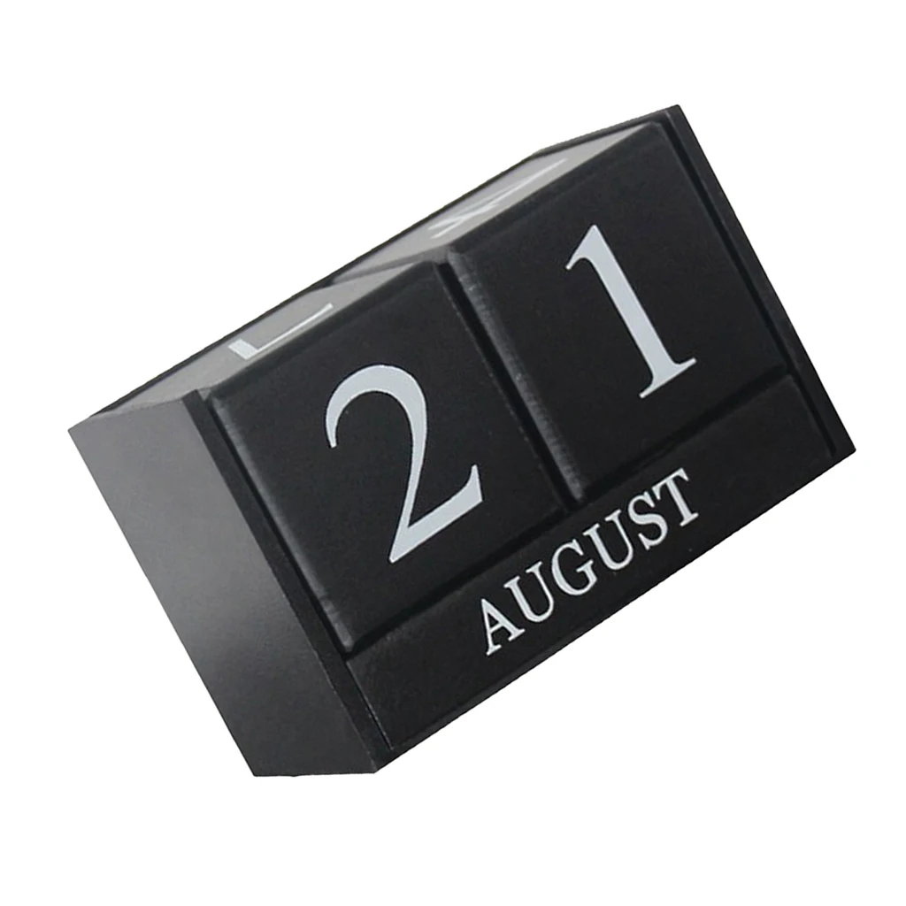 Деревянный вечный блок календарь Настольный для дома или офиса декоративные