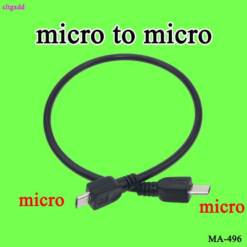 

cltgxdd 1x Micro USB B Male to Micro USB B Male Plug OTG Converter Adapter Data Cable Cord