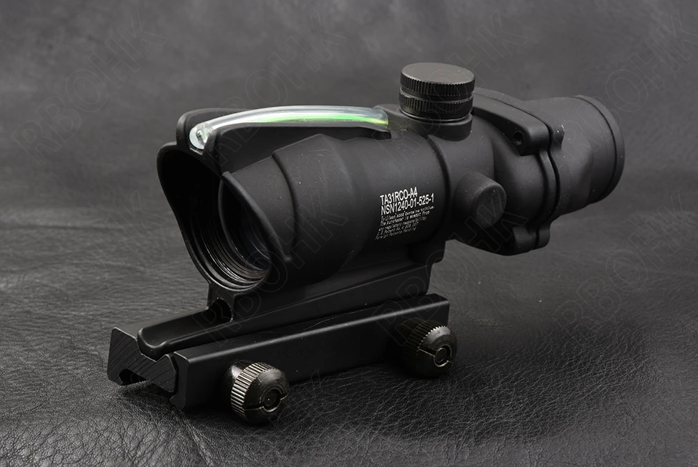 Тактический trijicon в стиле ACOG 1X32 Красный точка зрения зеленая ткань оптический прицел на винтовку с Пикатинни м2284