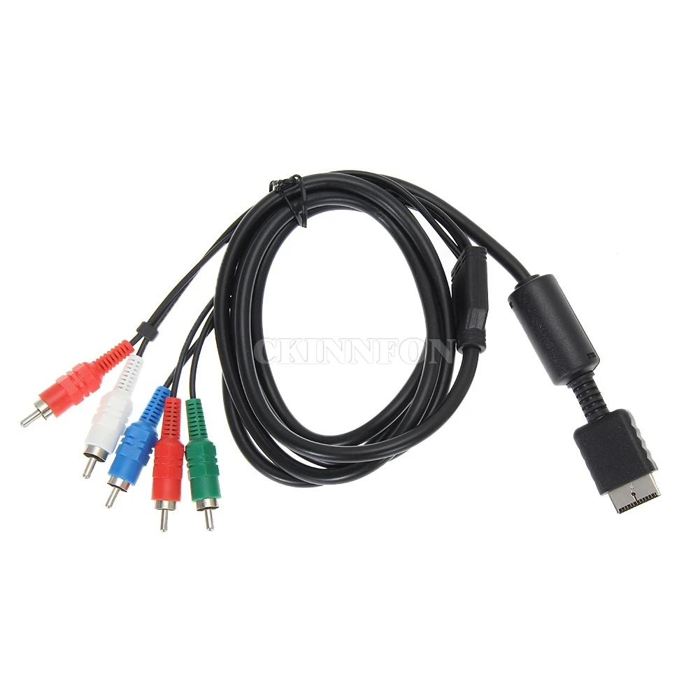 

50Pcs/Lot HDTV AV Audio Video Component Cable Cord for Sony for PS2 for PS3