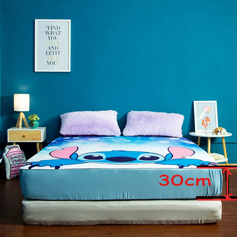 Покрывало для кровати Disney с мультяшным Лило и Ститч наматрасник 1 2 м 5 8 кровать