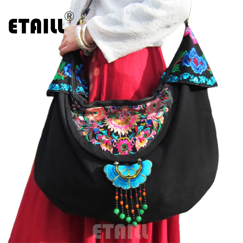 Винтажная ручная работа Hmong племенной Этнический тайский индийский бохо льняная