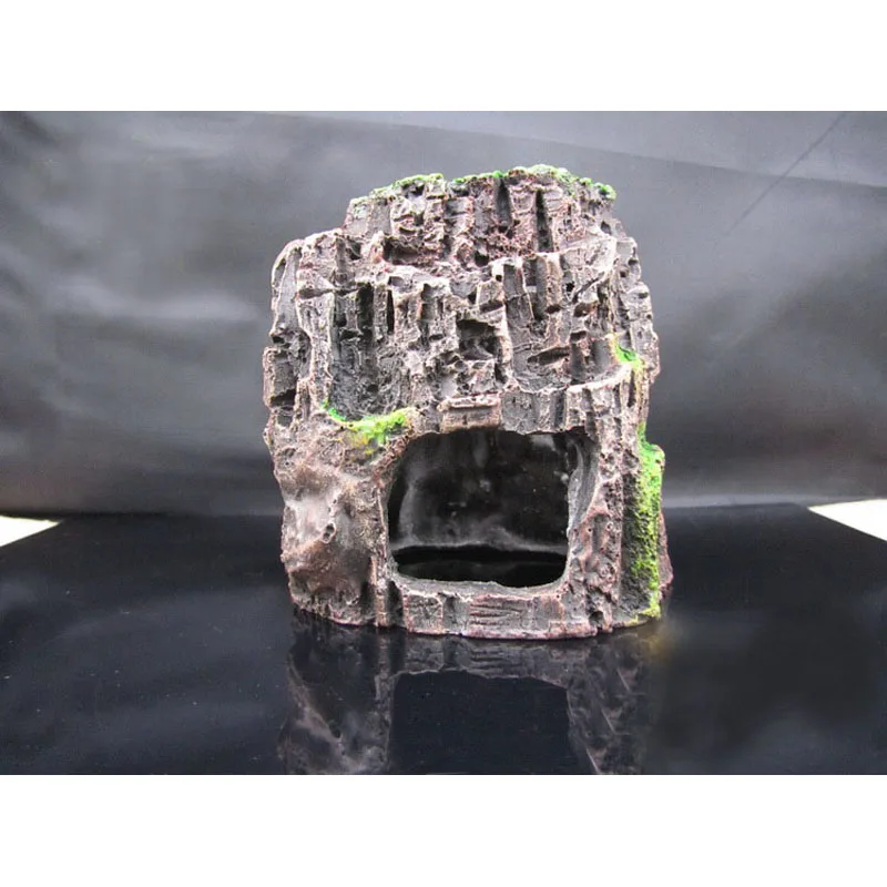 Бесплатная доставка аквариума искусственный камень из смолы пещера-украшение