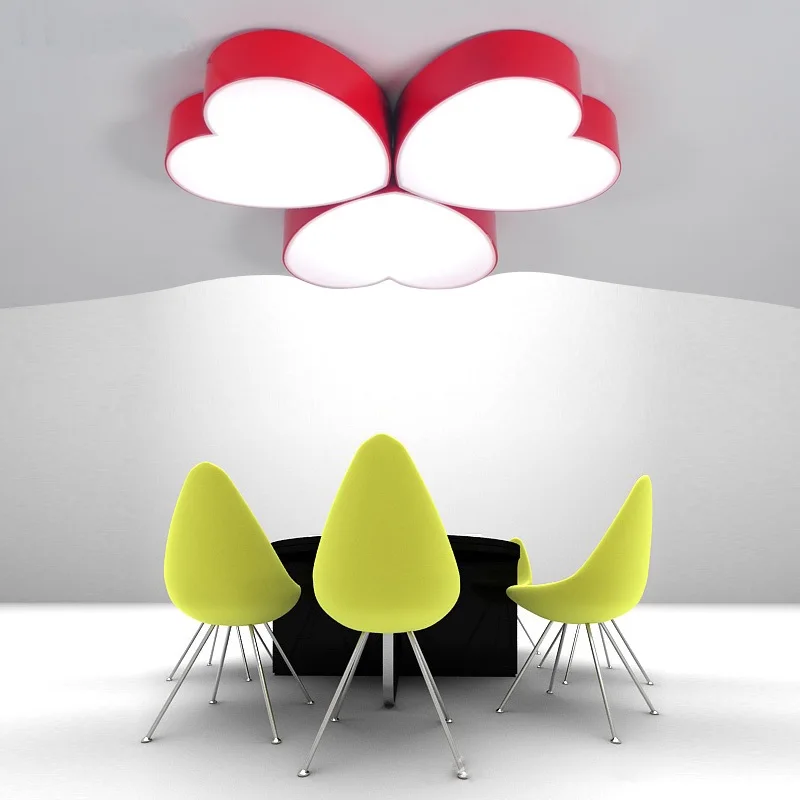 1 шт. дети в форме сердца светодиодные потолочные светильники спальня детская