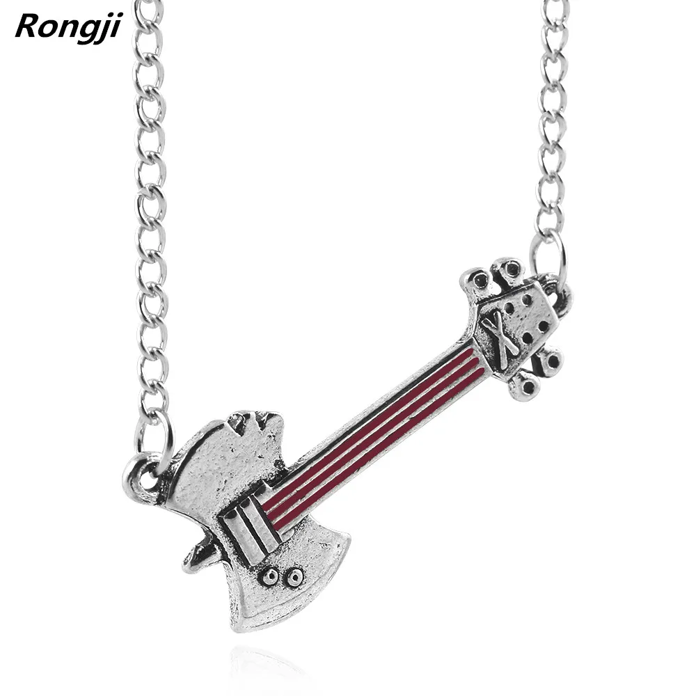 Aliexpress - Rongji jewelry Adventure Times  Marceline Axe Bass necklace pendant Mountain charms cosplay men and women zinc alloy