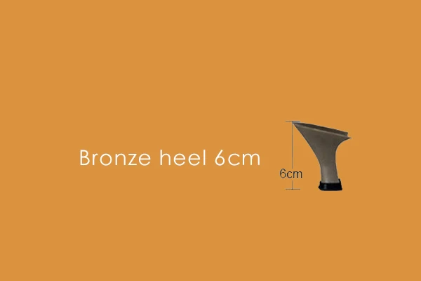 bronze heel 6cm DILEECHI Latin dance shoes double Rhinestone shining Skin Black satin women Ballroom dancing shoes Cuba heel 9cm New Arrival - Цвет: bronze heel 6cm