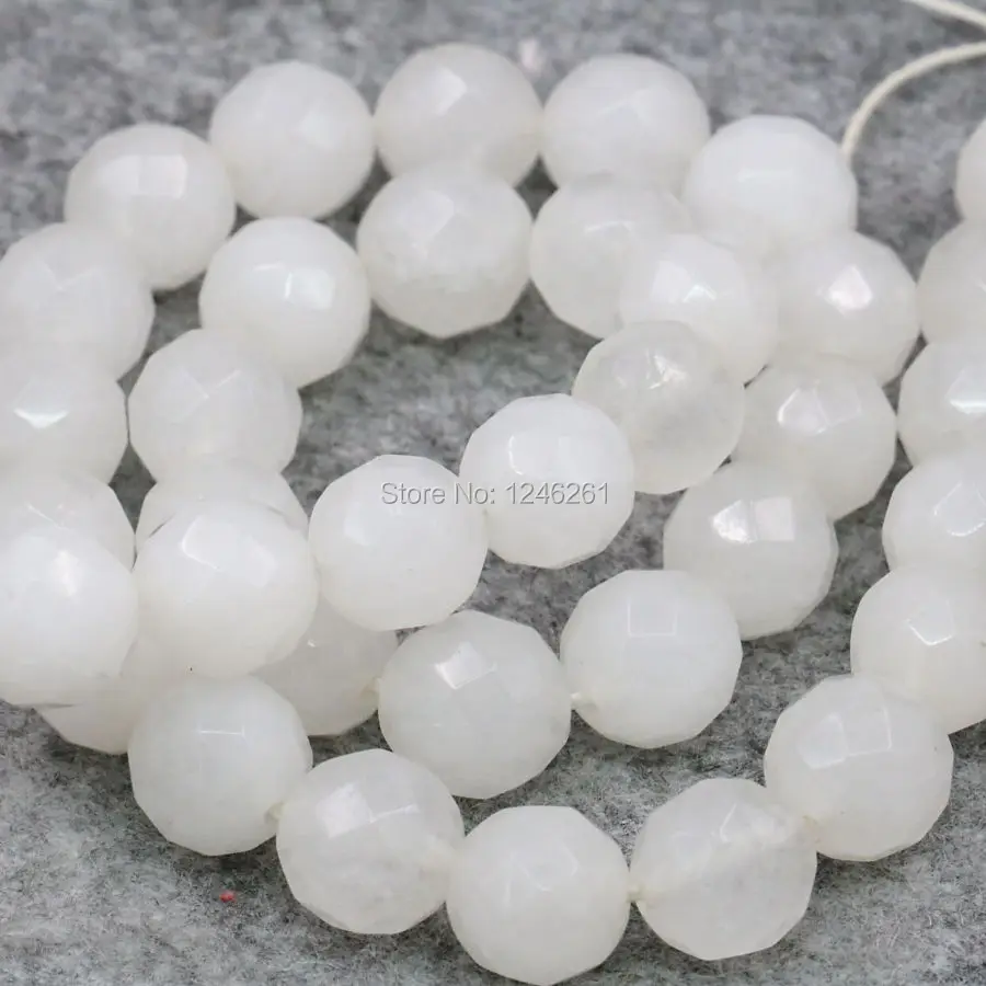 Бусины Из Натурального Белого халцедона 4/8/10 мм | Украшения и аксессуары