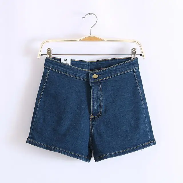 H51520 Oufan summer new Korean version was thin elastic waist denim shorts hot pants big yards | Женская одежда
