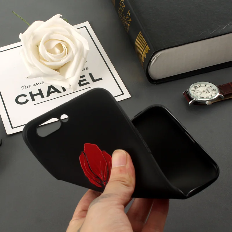 ELALA Cartoon Leon Matilda Case For Iphone 6s Cover 3D Rose Patterned Soft Silicon TPU 6 7 8Plus X XR XsMax Cute | Мобильные