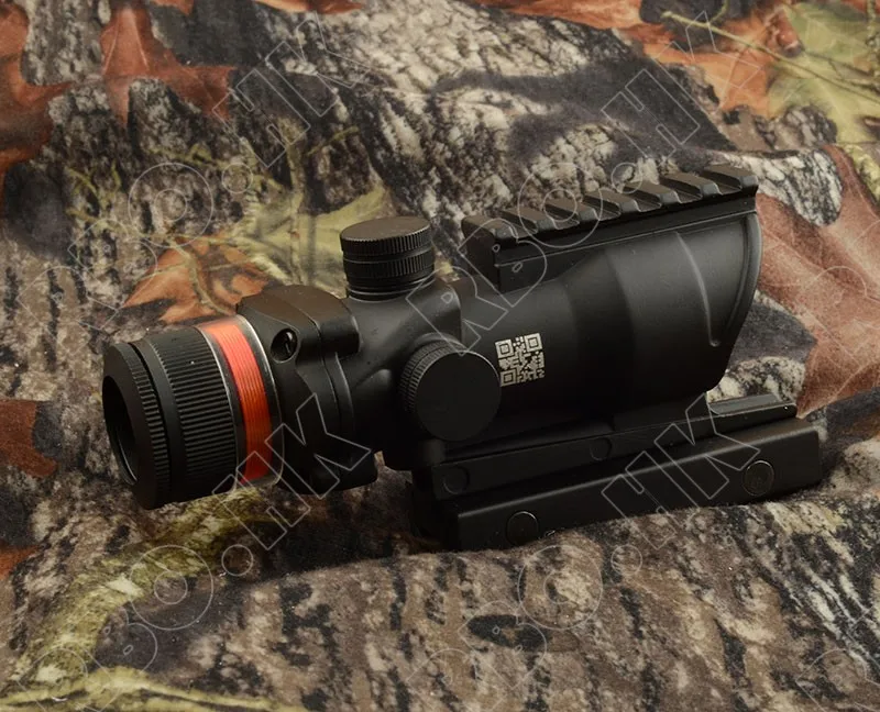 Тактическая Призма Оптика красные оптоволоконные в стиле ACOG 4x32 прицел с