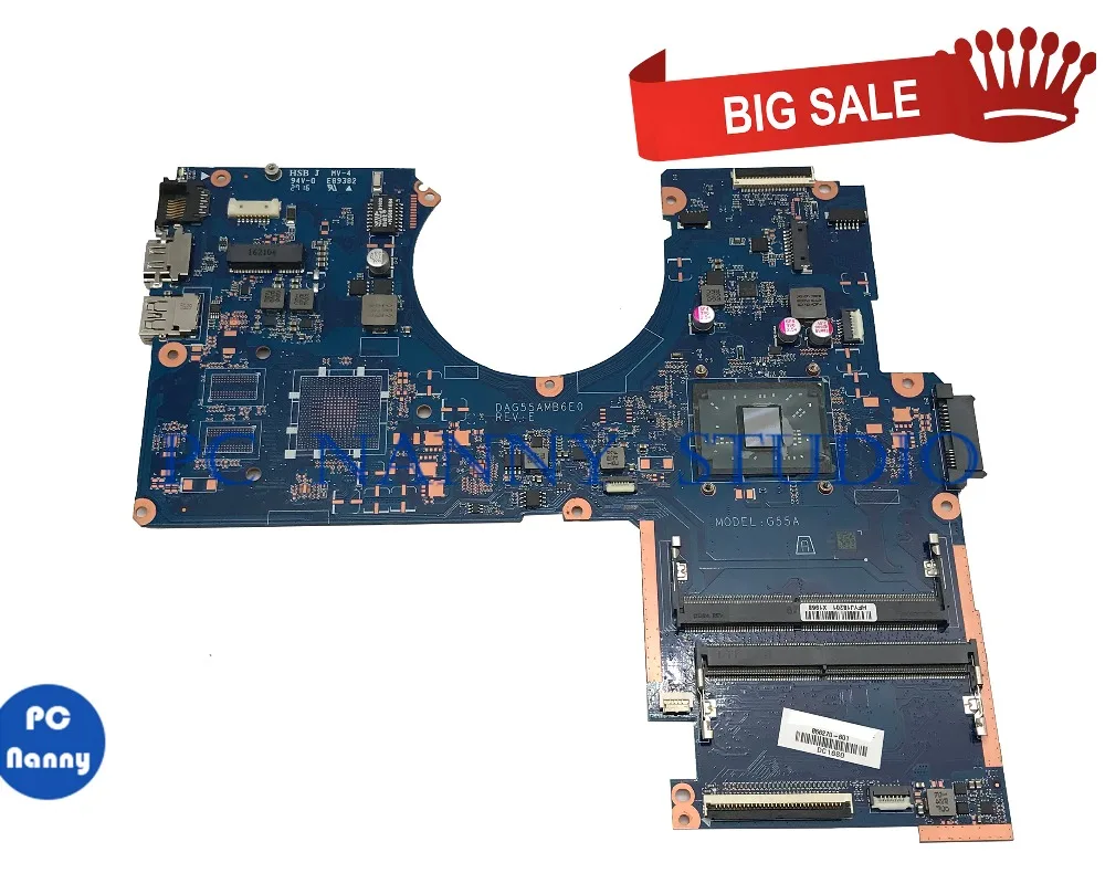 ПК Няня для Hp 15-aw007cy 15-AW Материнская плата ноутбука 856270-601 A9-9410 DAG55AMB6E0 протестирована