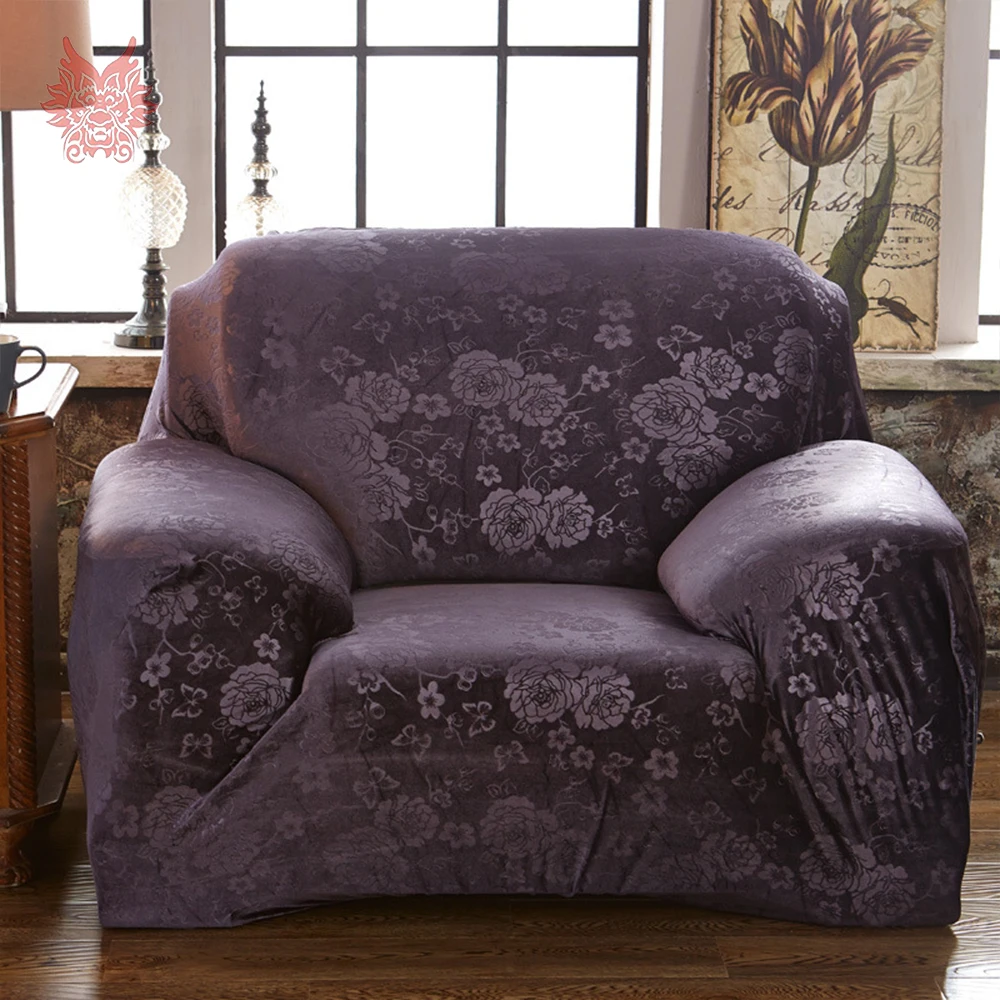 1SEAT 2SEATS 3SEATS 4SEATS Winter plush embossed floral stretch seat covers Slipcover Universal Elastic force Sofa SP5613 | Дом и сад