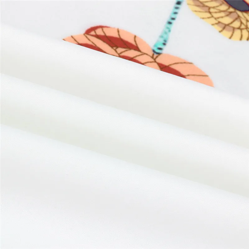 Женская футболка с круглым вырезом SAGACE летняя коротким рукавом и цветочным