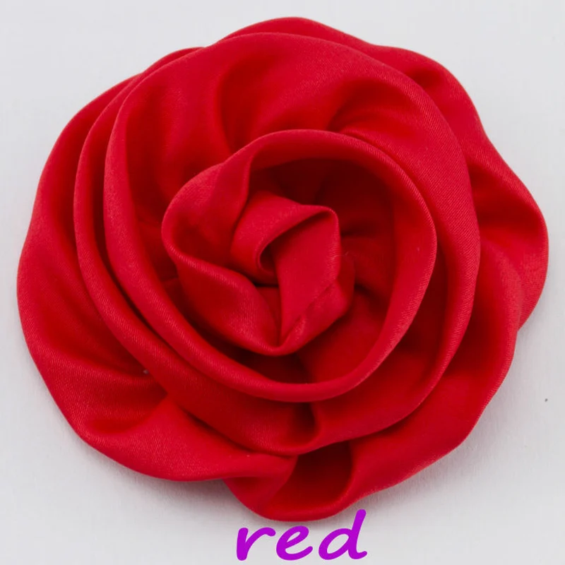 20pcs/Lot 3'' Soft Fabric Rose Flower Flatback Baby Girl Handmade Hair Accessory DIY Craft Garment Band Accessories | Дом и сад