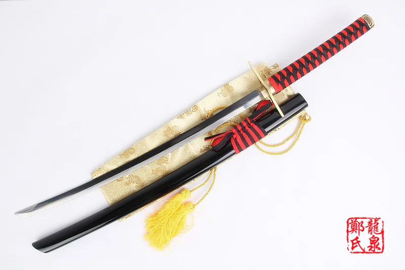 Free Shipping 41&quot Samurai Rojuro Otoribashi Replica Sword Katana Decorative Anime Bleach Cosplay Props Real Steel No Sharp Blade | Дом и