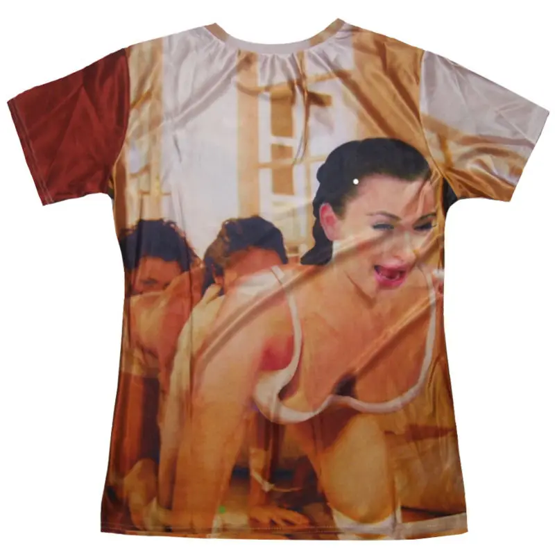 Забавные футболки с 3D-принтом Женская мода Ким Кардашьян человека Цельсия