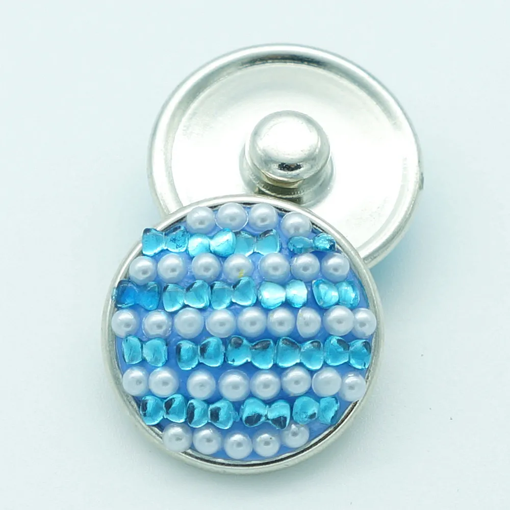 Горячая Распродажа руководство KB0281 в синюю полоску 18 мм Стразы Кнопки fit DIY