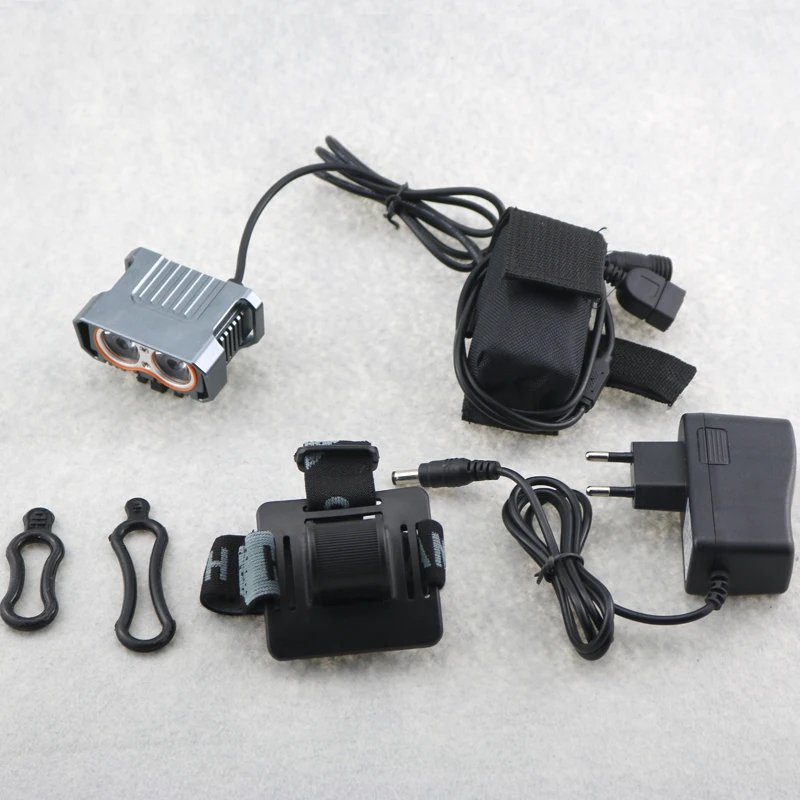 5000 люменов 2x Cree XM L T6 светодиодный фонарь для велосипедного велосипеда передний +