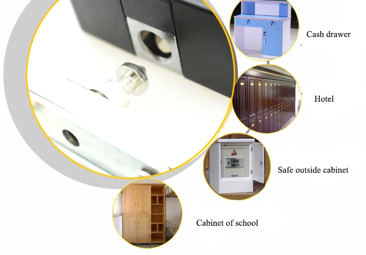 125 кГц RFID EM ID карта или 13,56 МГц IC карта Электрический замок шкафа невидимый скрытый RFID замок ящика шкафа