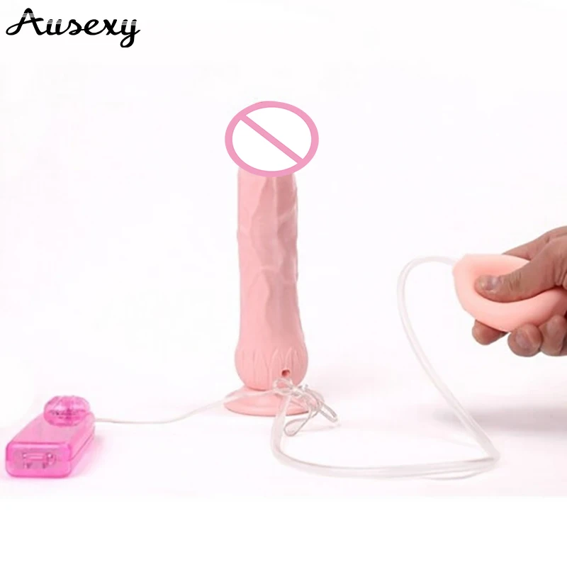 AUEXY Реалистичная вибрация эякуляционный фаллоимитатор Сквиртинг Пенис Вибратор