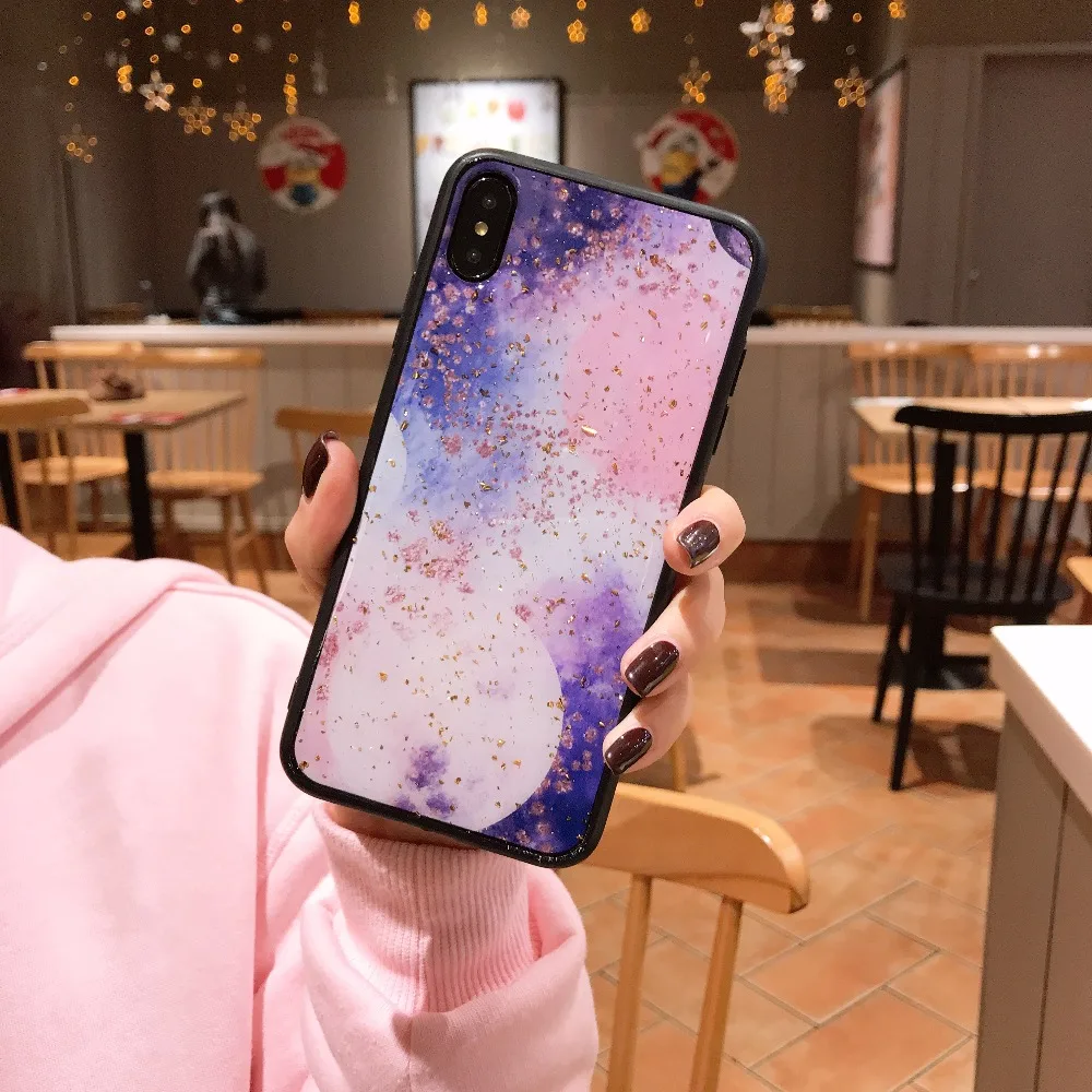 ORYKSZ роскошный Мультфильм Птица Блеск глянцевый чехол для iPhone X 7 8 плюс Чехол XS XR Max