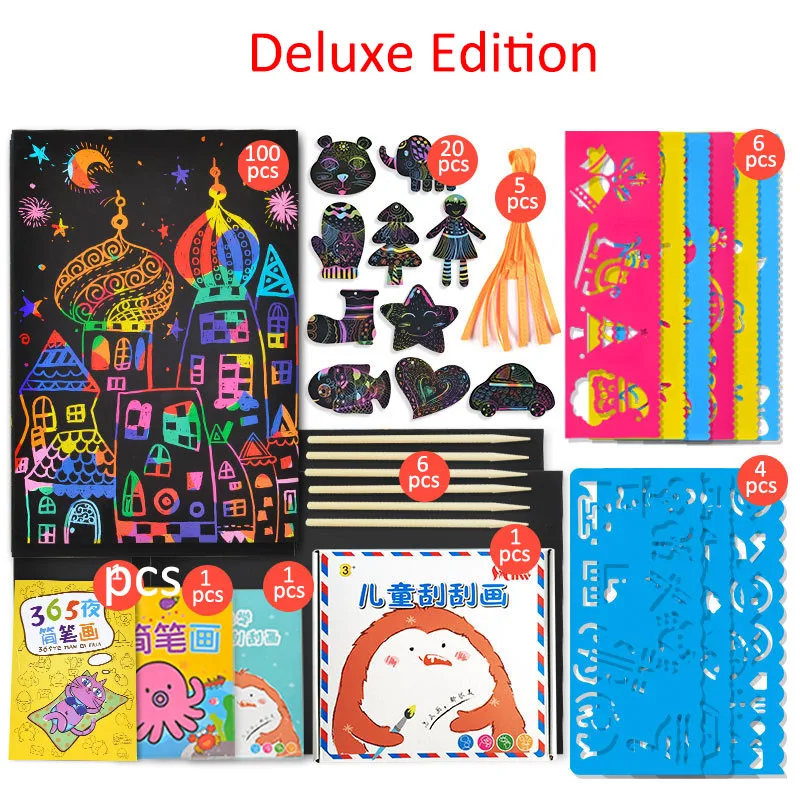 Deluxe Edition Развивающие игрушки/Игрушки для раннего обучения для детей Детские ремесла красочная нарисованная картина пасхальное украшение diy игрушки - Цвет: Deluxe Edition