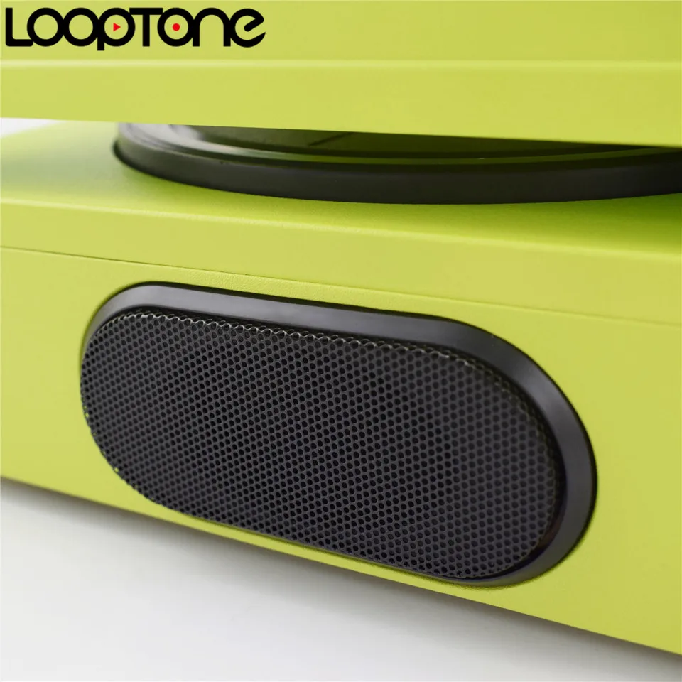 LoopTone Виниловый проигрыватель с 2 встроенными динамиками Кассетная запись LP