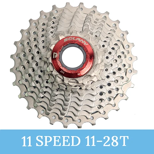 Bolany Кассета для велосипеда 8S 9S 10S 11 speed 11-25 11-28 11-32 11-36T велосипед дорога MTB свободного хода Cogs Звездочка совместима 105 R8000 R7 - Цвет: 11Speed 11-28T
