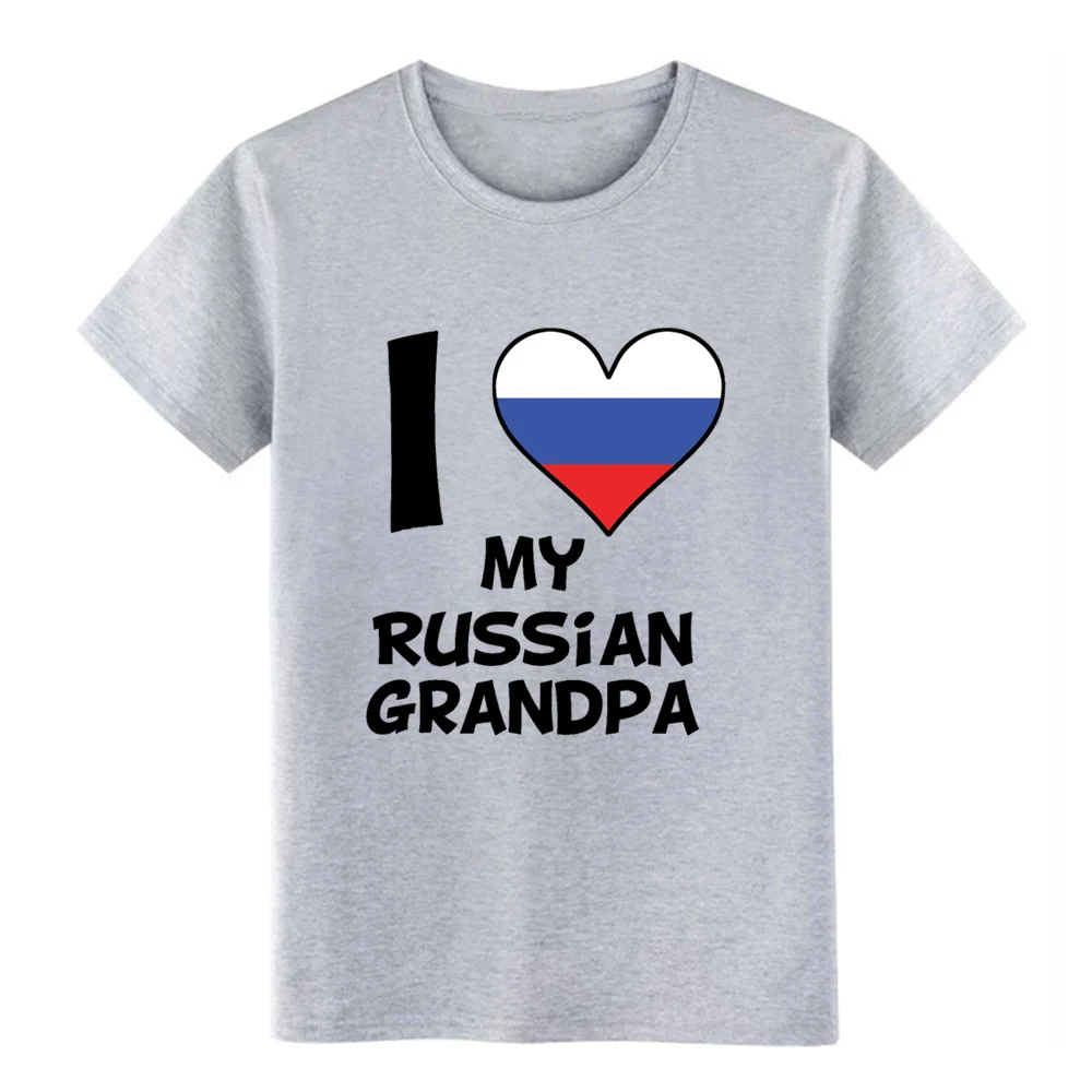Футболка с надписью i heart my russ ian Дедушка дизайнерская большой размер 3xl тренд для