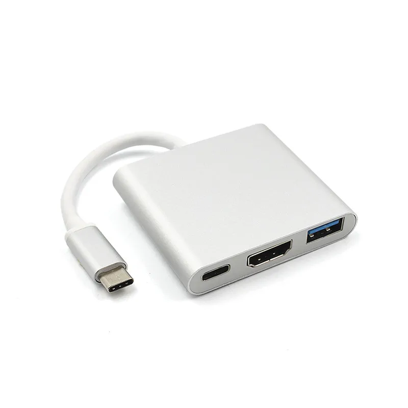 New Type C USB 3.1 to USB-C 4K HDMI USB3.0 Adapter 3 in 1 Hub For Apple Macbook Type-C | Компьютеры и офис