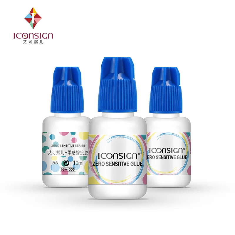 Клей для ресниц ICONSIGN 5 бутылок/партия не чувствительный быстрая сушка за секунд