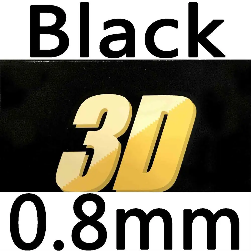 Black 0.8mm TUTTLE Осень 3D длинные pips out Настольный теннис ракетка резиновая с губкой 36H - Цвет: Black 0.8mm