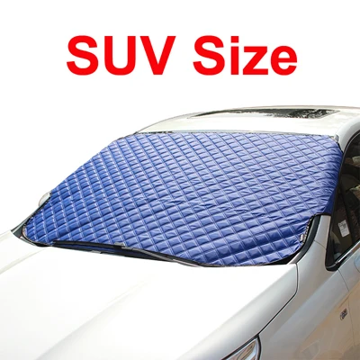 Blue SUV Size Универсальная автомобильная анти-снег отражающая фольга снег лобовое стекло автомобиля солнцезащитные шторы для машины чехлы от снега Окно Солнцезащитный козырек для SUV и обычных - Цвет: Blue SUV Size