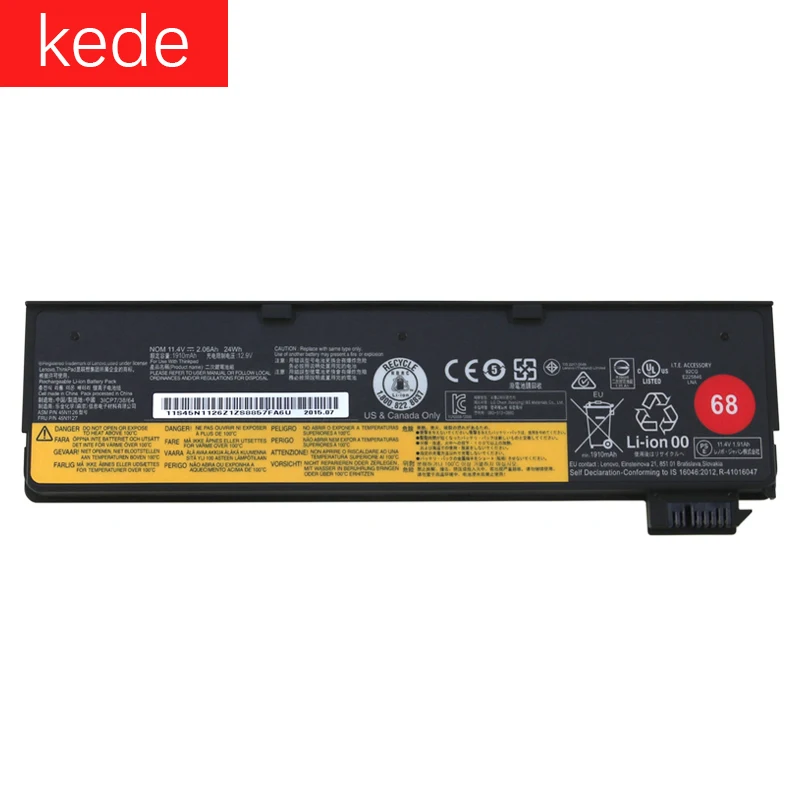 Kede аккумуляторная батареядля ноутбука lenovo ThinkPad X240 T440S T440 X250 T450S X260 S440 S540 45N1130 45N1131 45N1126 45N1127 3 сотового