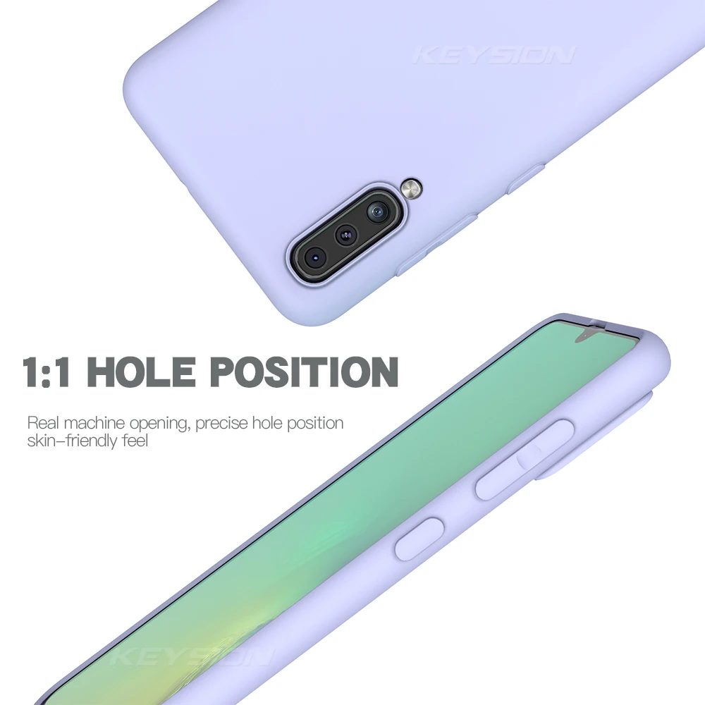 KEYSION жидкий силиконовый чехол для Samsung Galaxy A50 A70 A30 A20 M20 мягкий ударопрочный ТПУ