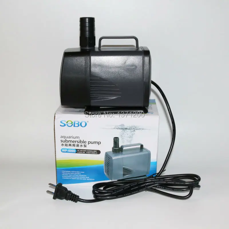 Высококачественный WP-5000 3000 л/ч 60 Вт для аквариума сверхтихий аквариумный