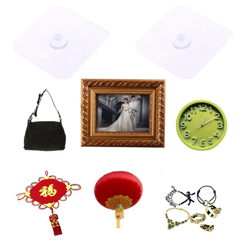 2 шт. Висячие наборы для фото рамки часы постер без дрели|Крючки и направляющие| |