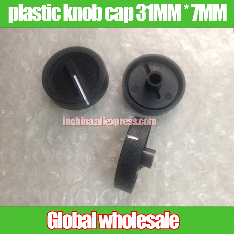 

20pcs plastic knob cap 31MM * 7MM / potentiometer knob cap hole 6MM