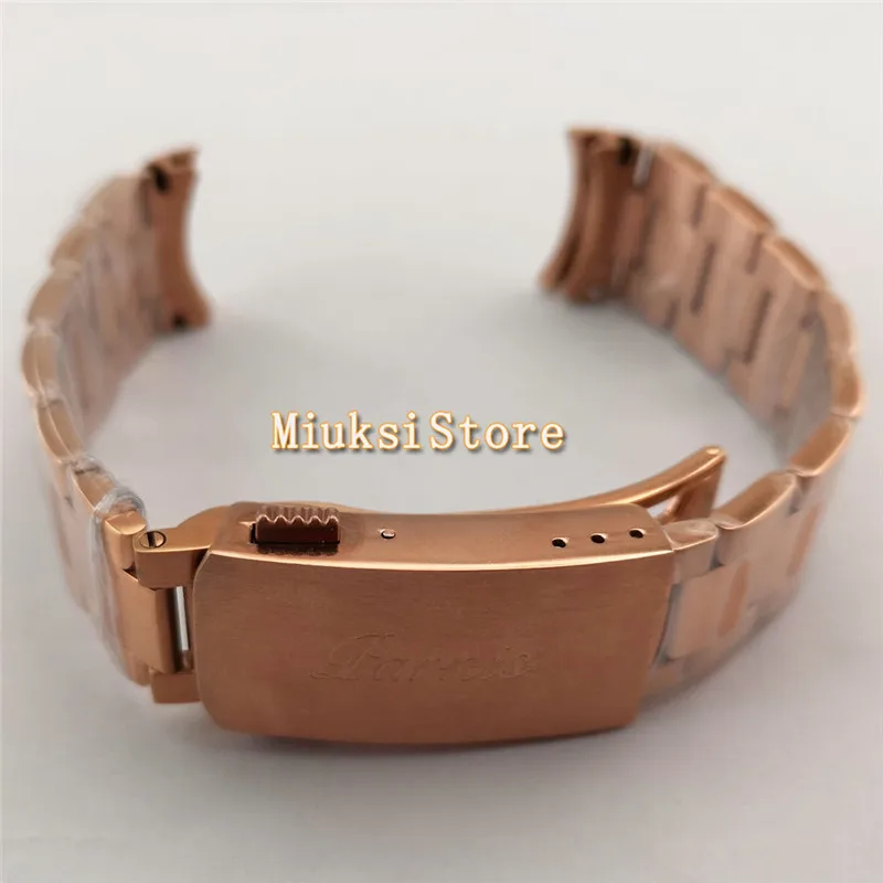 20mm Rose Gold Stainless Steel Band Fit 40mm Mens Wristwatch | Наручные часы