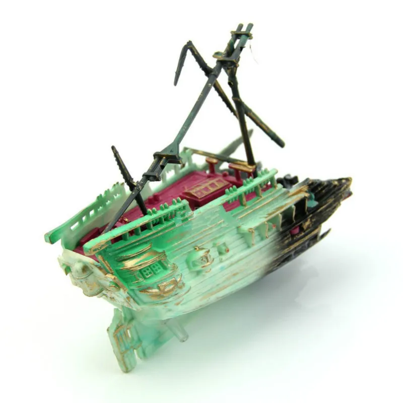 Хит продаж аквариумное украшение глубоководное затонувшее судно эсминец