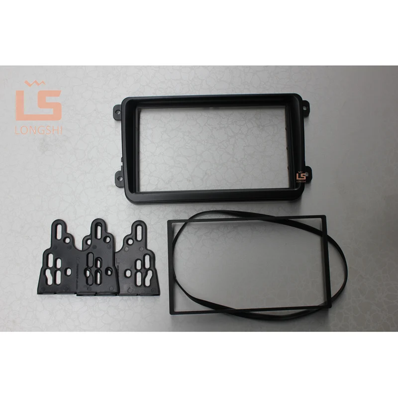 Двойной Din Автомобильный каркас для VW Touran Caddy SEAT SKODA Fabia Octavia стерео радио DVD Dash комплект отделка фасции панель Adapte, 2DIN