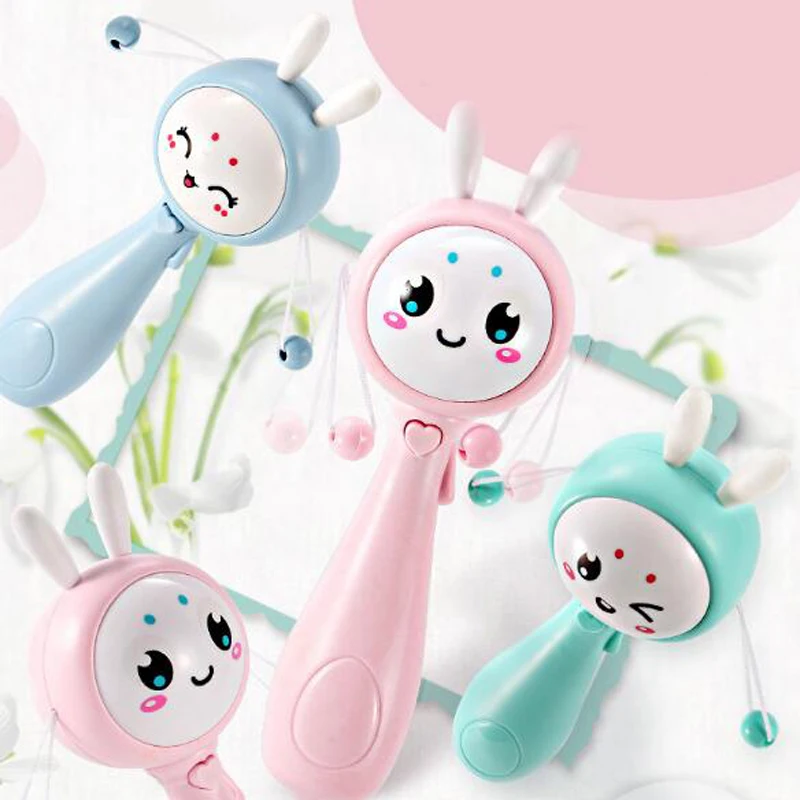 1 шт. прекрасный мультфильм свет Музыка Пение погремушка барабаны песок молоток