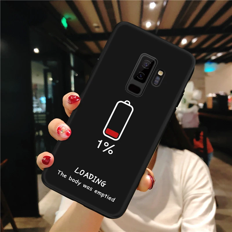 Чехол с рисунком для Samsung Galaxy S8 S9 Plus Note 8 9 A8 A6 плюс A5 A7 черный матовый чехол для Samsung 10 J4 J6 A9 S10 S10