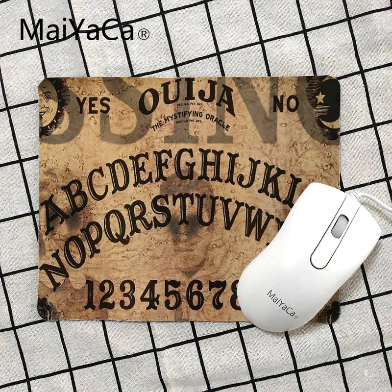 MaiYaCa высокое качество Ouija доска DIY дизайн игровой с узором коврик для мыши Размер для 18x22 см 25x29 см маленький коврик для мыши - Цвет: No Lock Edge18x22cm