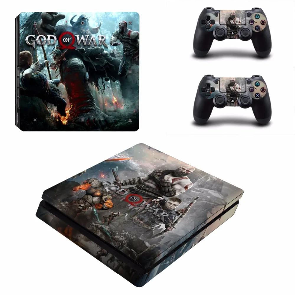Для версии бога войны 4 PS4 тонкая кожа Стикеры наклейка для Dualshock Игровые