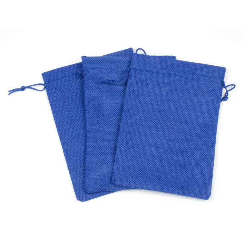 13x18 см 50 шт. ручной мешковины drawstring джутовых Сумки для косметической