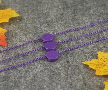 Purple 1000 шт., 18 цветов, бирка, веревка, защелкивающийся замок, круглый конец, бирка, строчка, застежка, маленькие ювелирные изделия, маркировочные принадлежности - Цвет: Purple