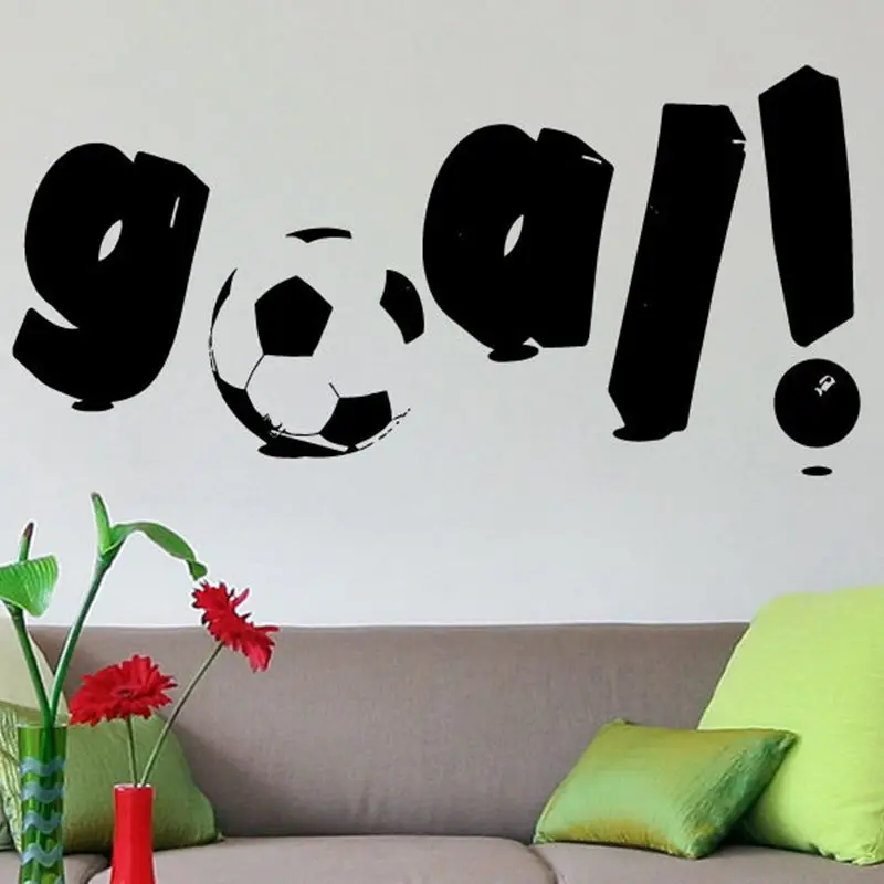Футбольная наклейка Goal Sports футбольная шлемы для детской комнаты виниловые