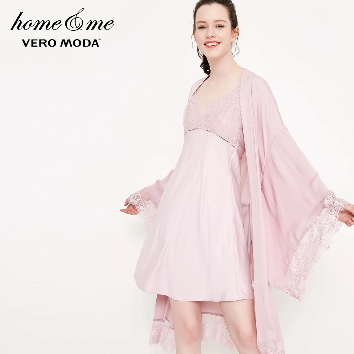 Vero Moda Новое кружевное платье свободного кроя на шнуровке для женщин | 3182R1505