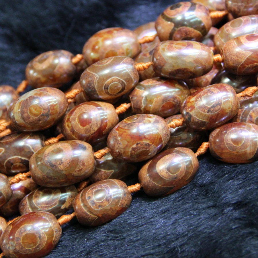 2strand 3 Red Eye Mystical Stone Necklace Spherical Beads 15.5&quot Tibetan Dzi Loose Gems Gate | Украшения и аксессуары